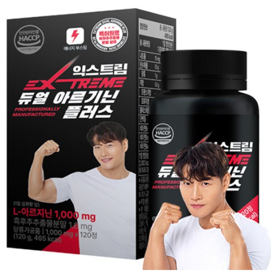 익스트림 듀얼 아르기닌 플러스 1000mg, 120정, 1개